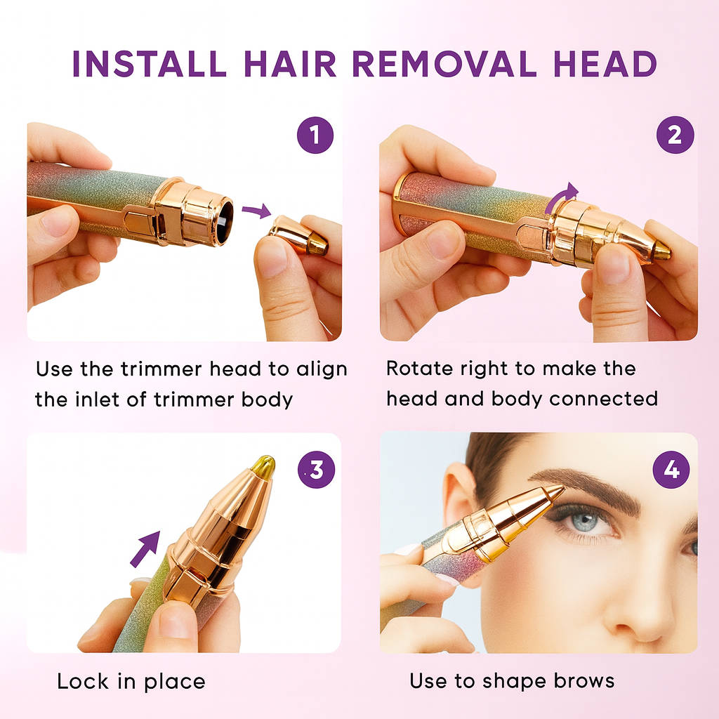 2-in-1 Rechargeable Eyebrow Trimmer