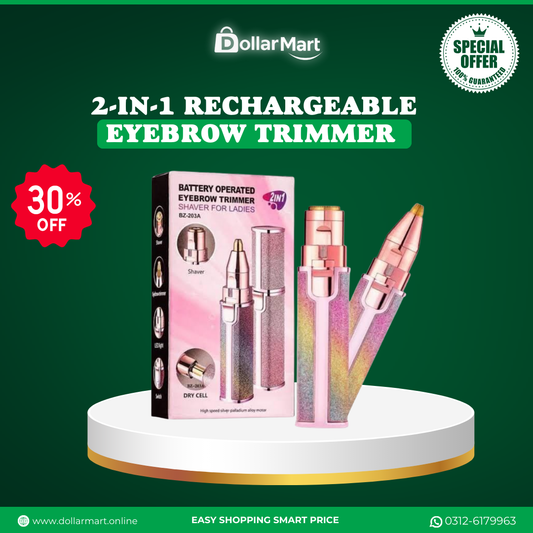 2-in-1 Rechargeable Eyebrow Trimmer