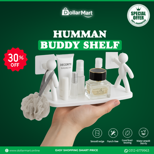 Wall-Mounted Human Shelf