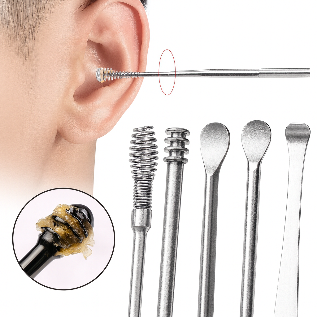 Stainless Steel Ear Wax Cleaner Set