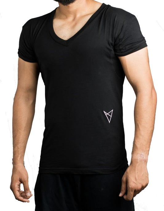 Men's Classic V-Neck Slim Fit T-Shirt