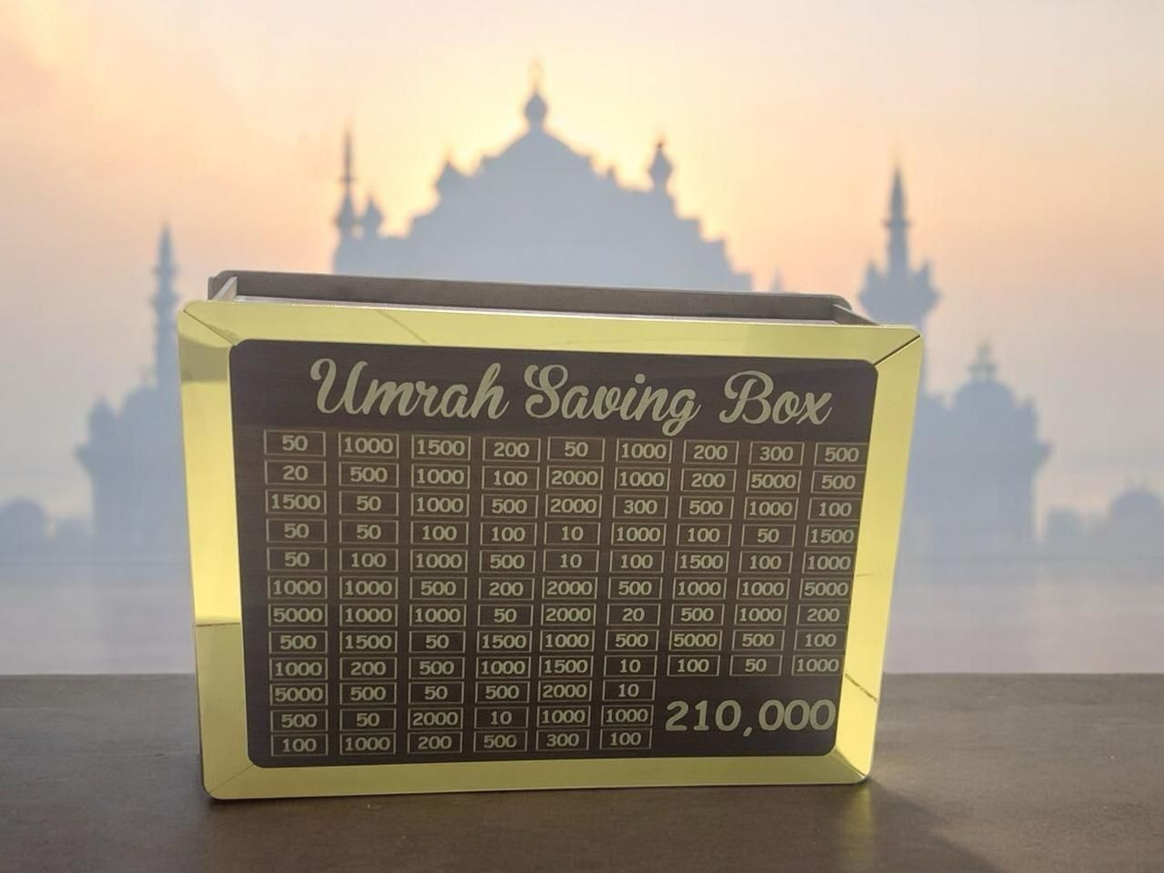 Umrah Saving Wooden Box