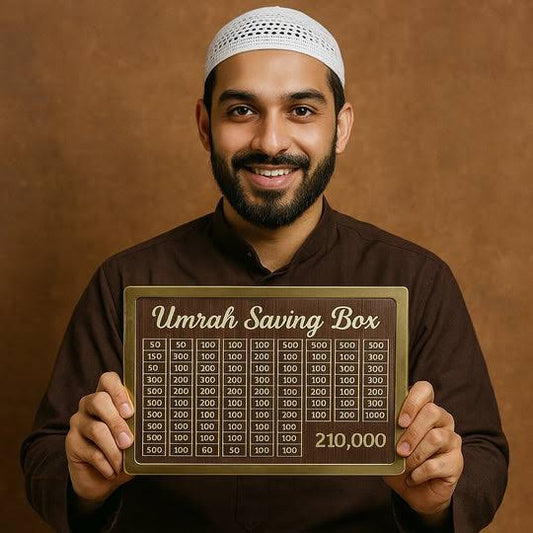 Umrah Saving Wooden Box