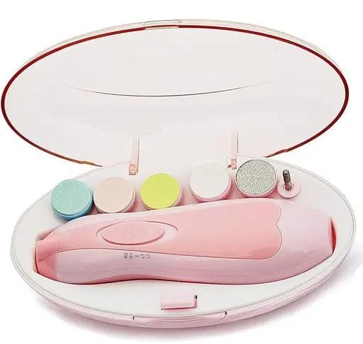 Electric Baby Nail Trimmer Kit (with 6 Grinding Heads)