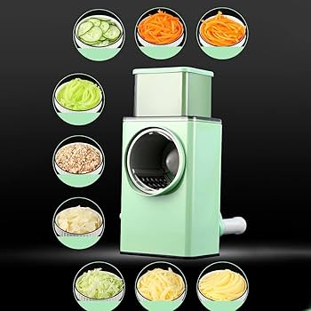 Multi-Functional 3-in-1 Rotary Vegetable Cutter