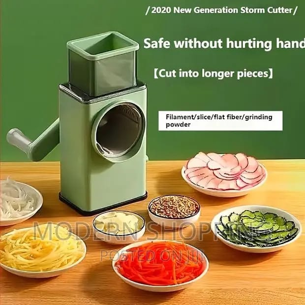 Multi-Functional 3-in-1 Rotary Vegetable Cutter