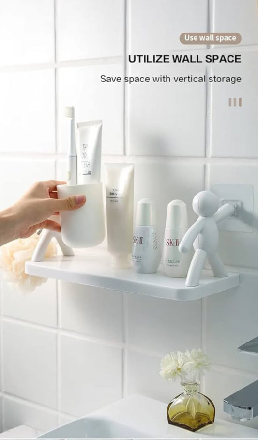 Wall-Mounted Human Shelf