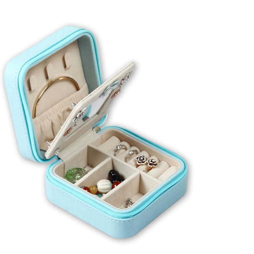 Portable PU Leather Jewelry Organizer Box