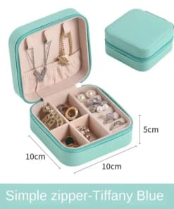 Portable PU Leather Jewelry Organizer Box