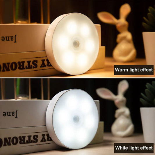 Smart Motion Sensor LED Night Light Recharge Able
