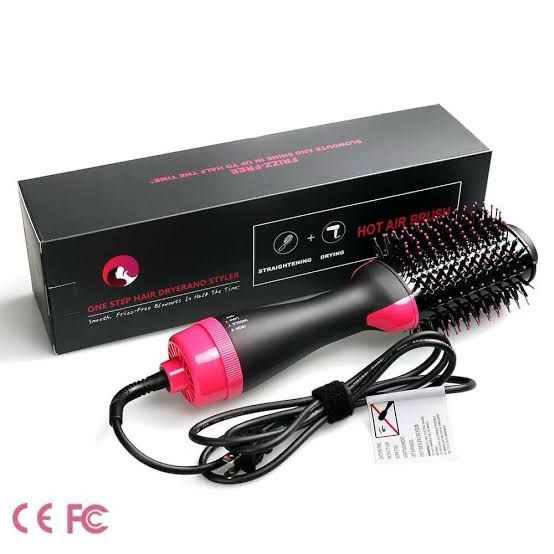 Electric Hot Air Brush Straightener and Dryer