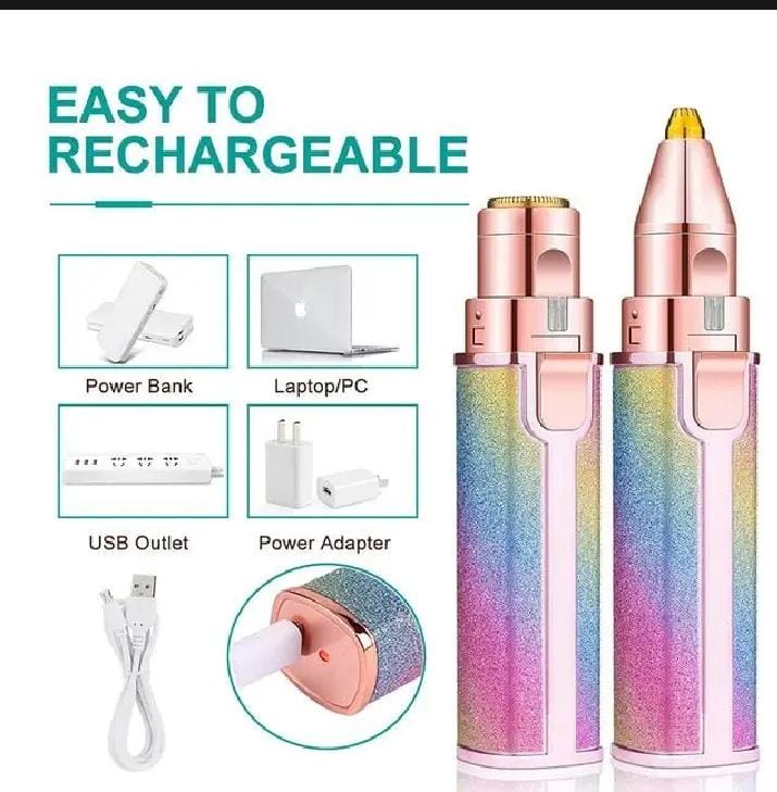 2-in-1 Rechargeable Eyebrow Trimmer