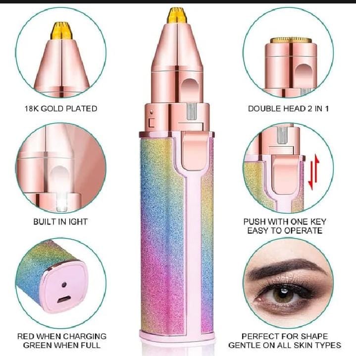 2-in-1 Rechargeable Eyebrow Trimmer