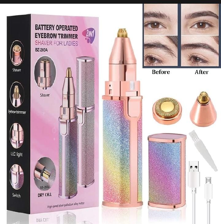 2-in-1 Rechargeable Eyebrow Trimmer