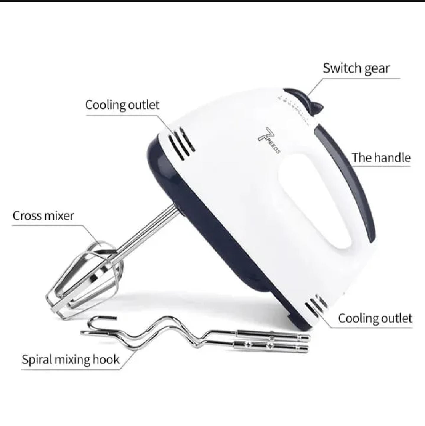 7-Speed Electric Hand Mixer & Beater
