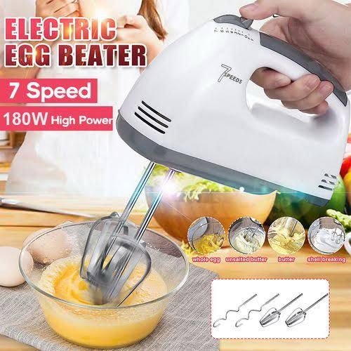 7-Speed Electric Hand Mixer & Beater