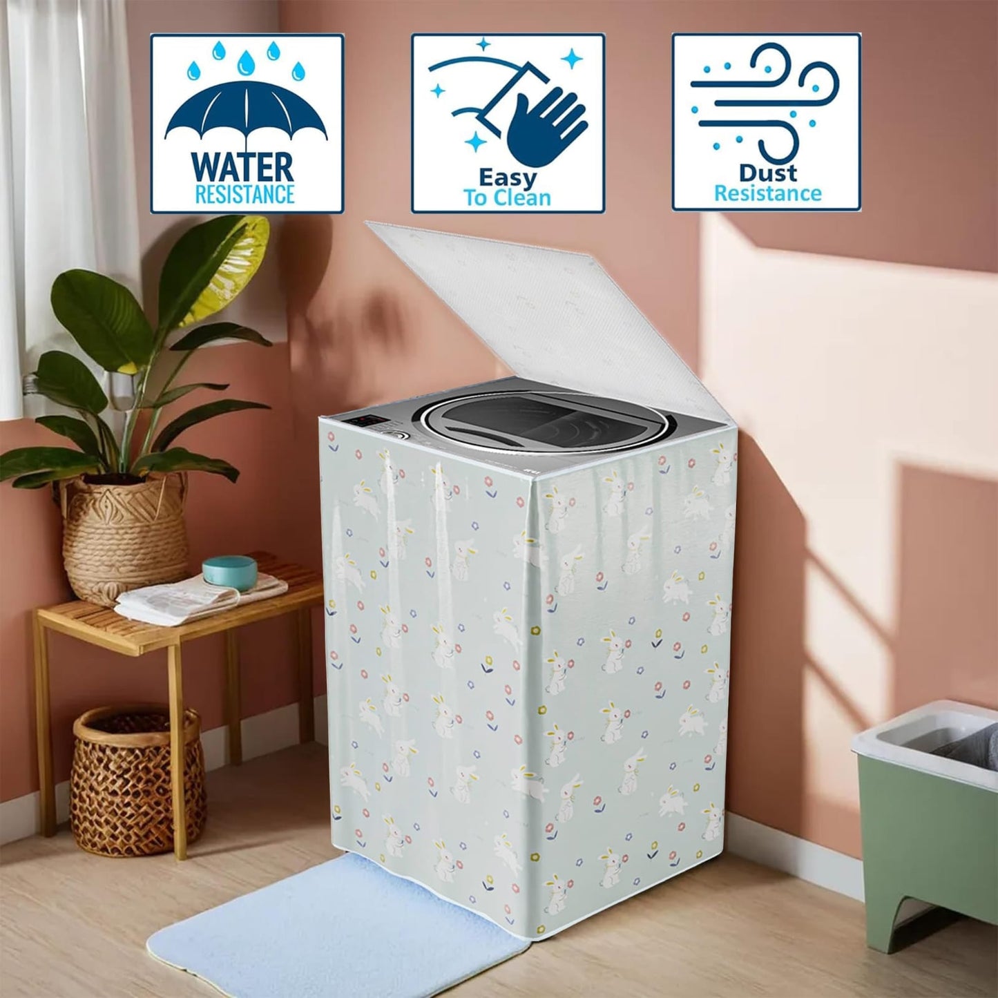 Waterproof Dustproof Washing Machine Cover ( Single )