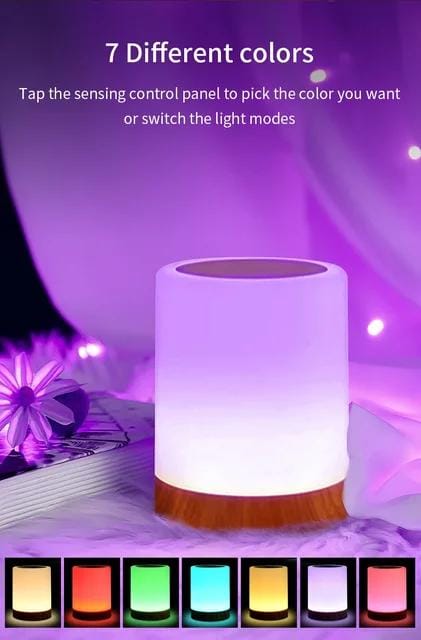 Bluetooth LED Lamp Speaker 7 Color Touch Light