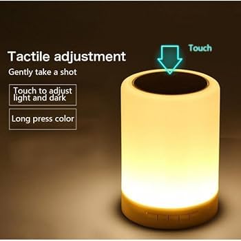 Bluetooth LED Lamp Speaker 7 Color Touch Light