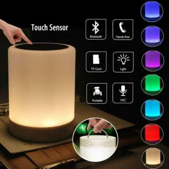 Bluetooth LED Lamp Speaker 7 Color Touch Light