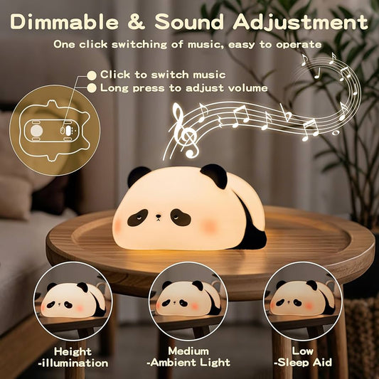 Panda Silicone Night Light with Music & Timer