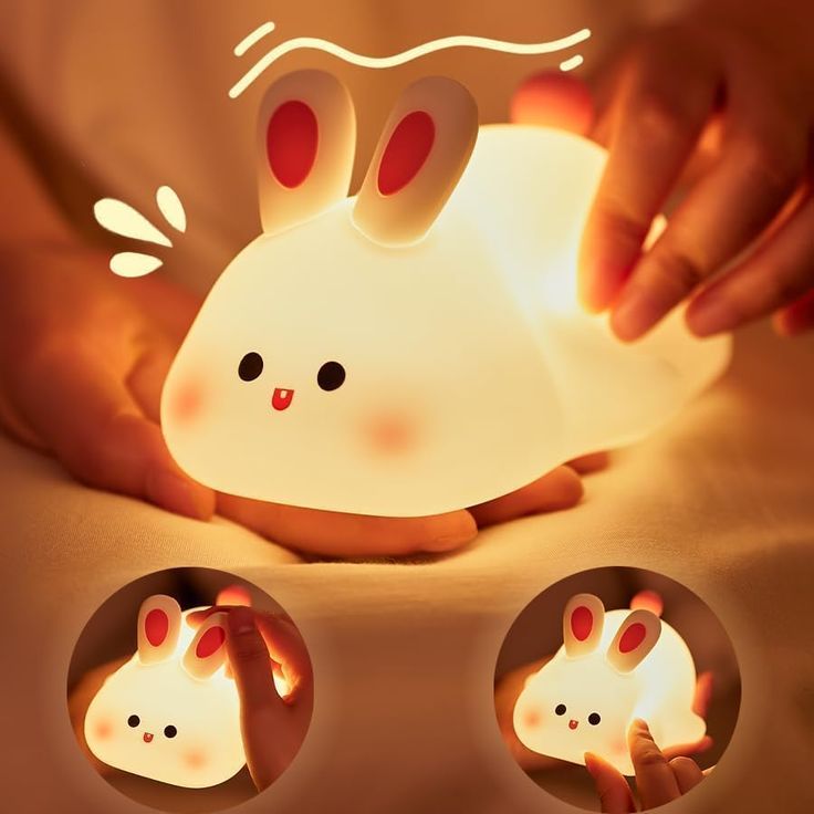 Rabbit Silicone Night Light with Music & Timer