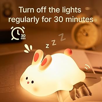 Rabbit Silicone Night Light with Music & Timer