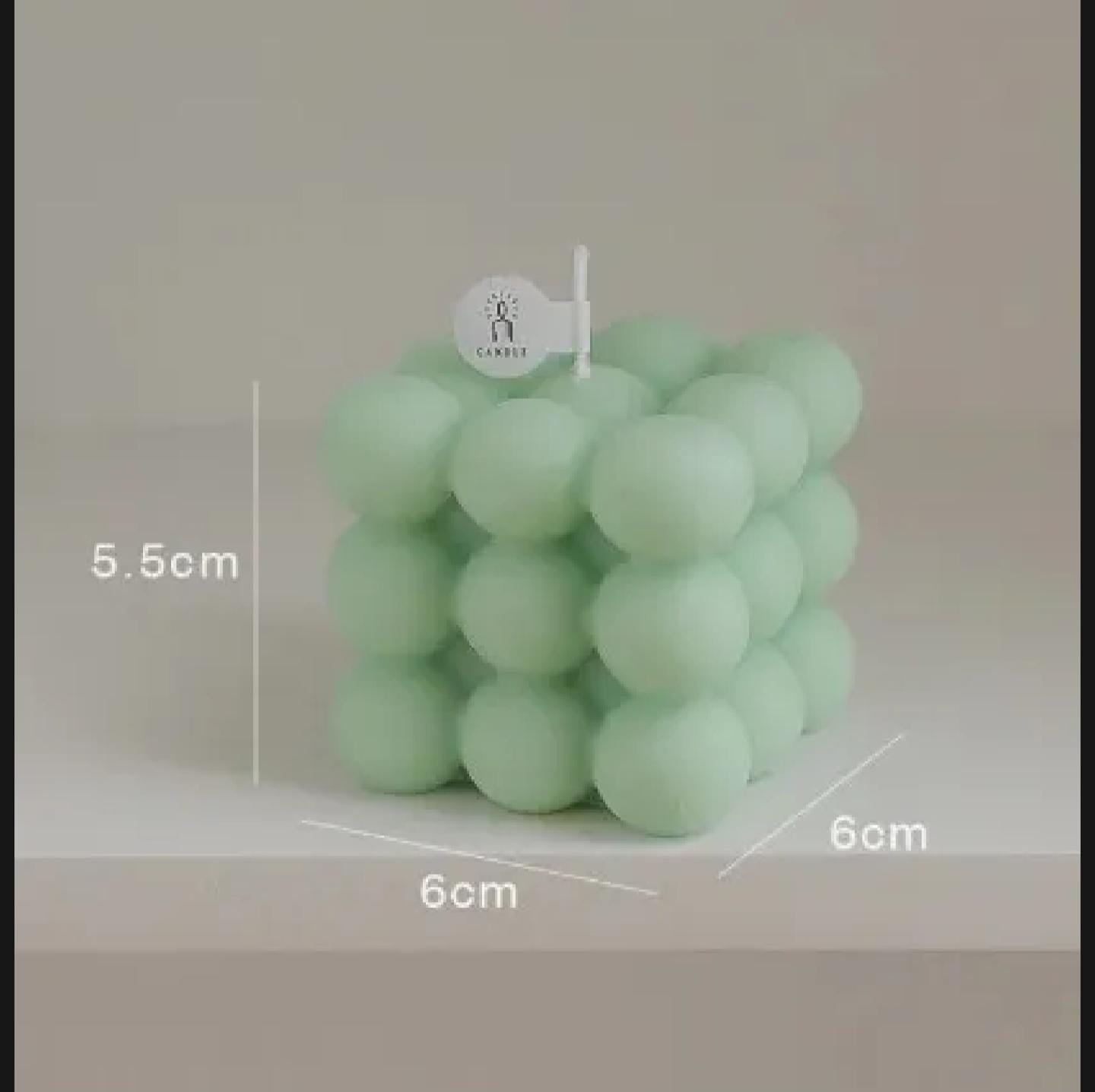 Bubble Cube Candle Pack of 4