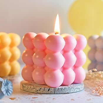 Bubble Cube Candle Pack of 4