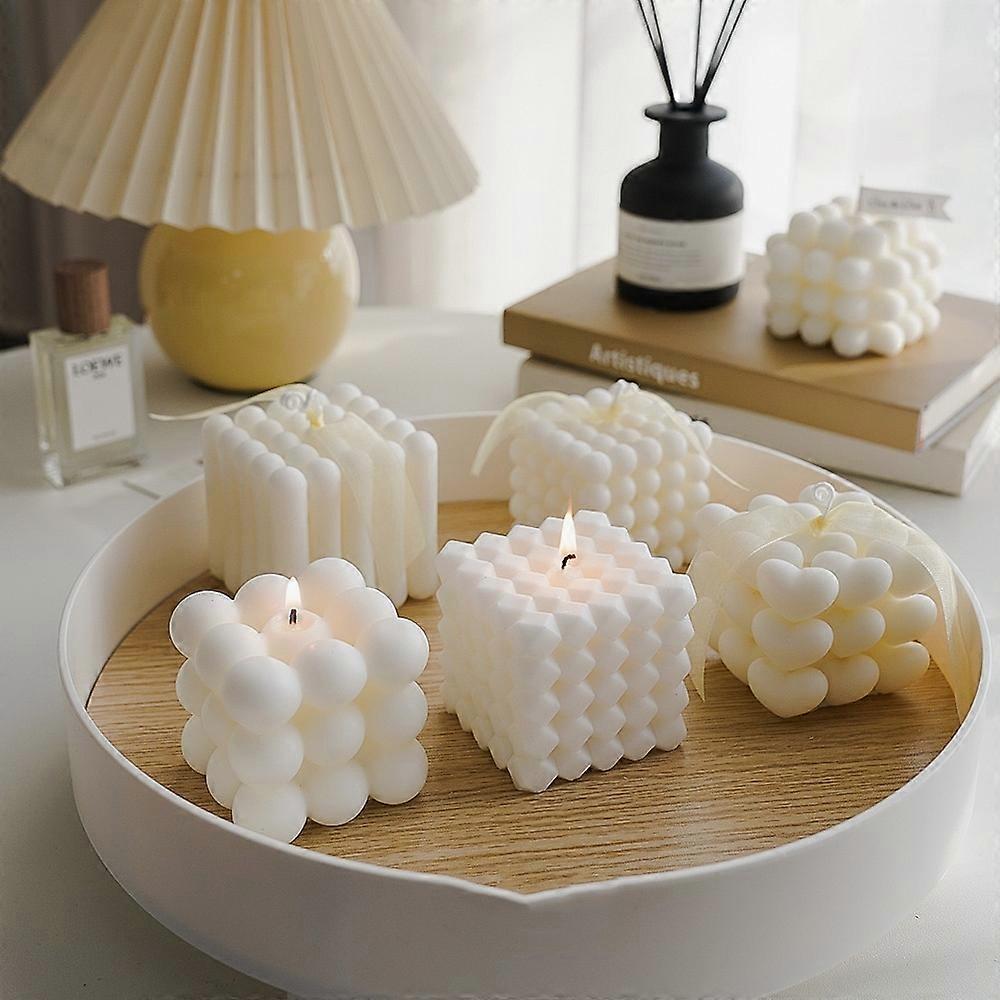 Bubble Cube Candle Pack of 4