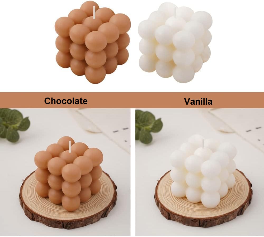 Bubble Cube Candle Pack of 4