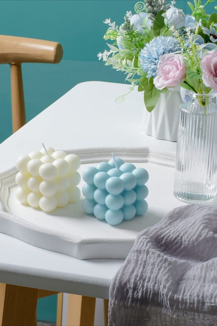 Bubble Cube Candle Pack of 4