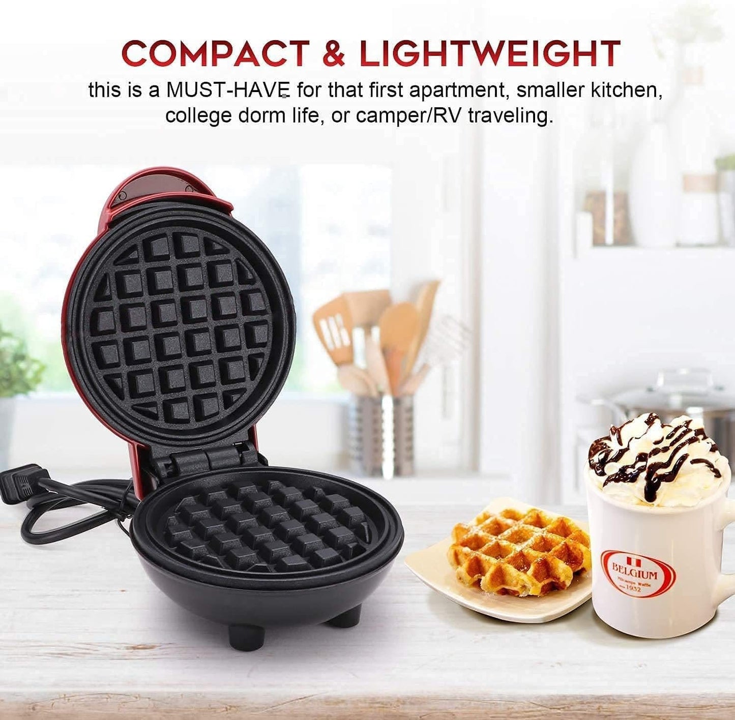 Mini Waffle Maker Machine