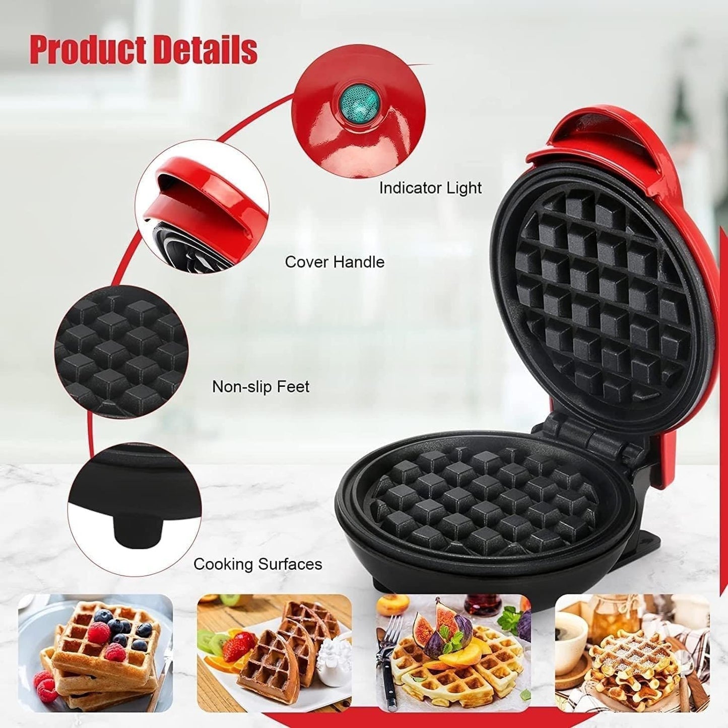 Mini Waffle Maker Machine