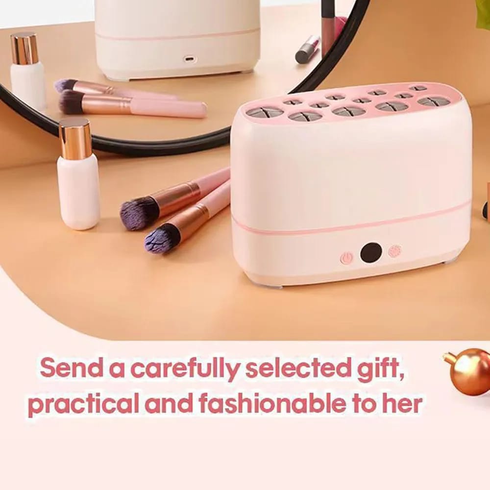 12 Pieces Electric Makeup Brush & Sponge Dryer