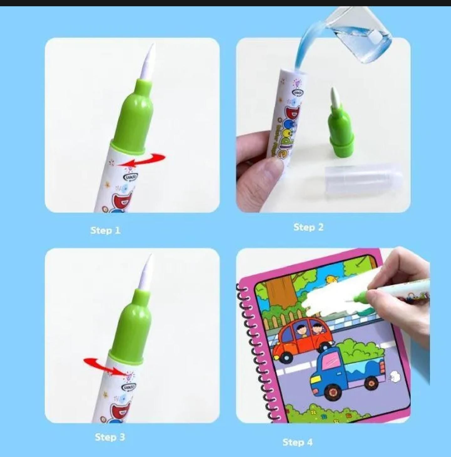 Reusable Magic Water Book for Kids