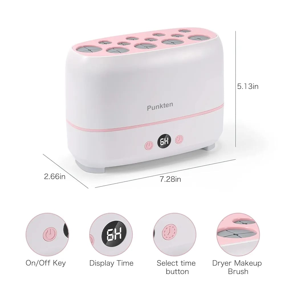 12 Pieces Electric Makeup Brush & Sponge Dryer