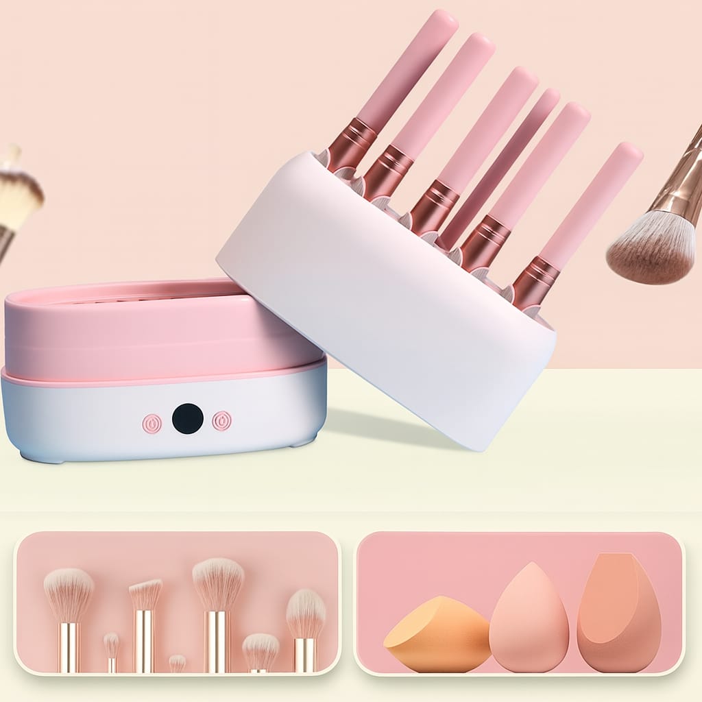 12 Pieces Electric Makeup Brush & Sponge Dryer