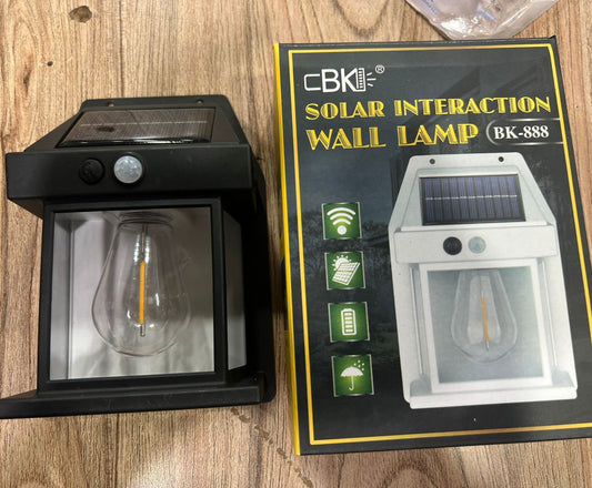 Big Size Solar Charge Motion Sensor Solar Waterproof Wall Lamp
