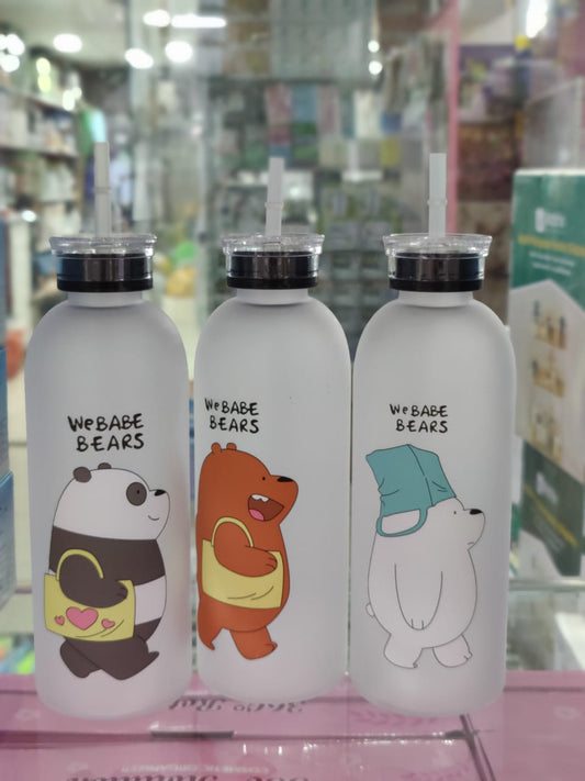 Bear Bottle With Straw Cap 1000ML