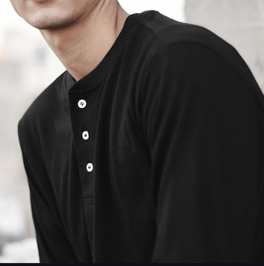 Men’s Long Sleeve Henley Shirt