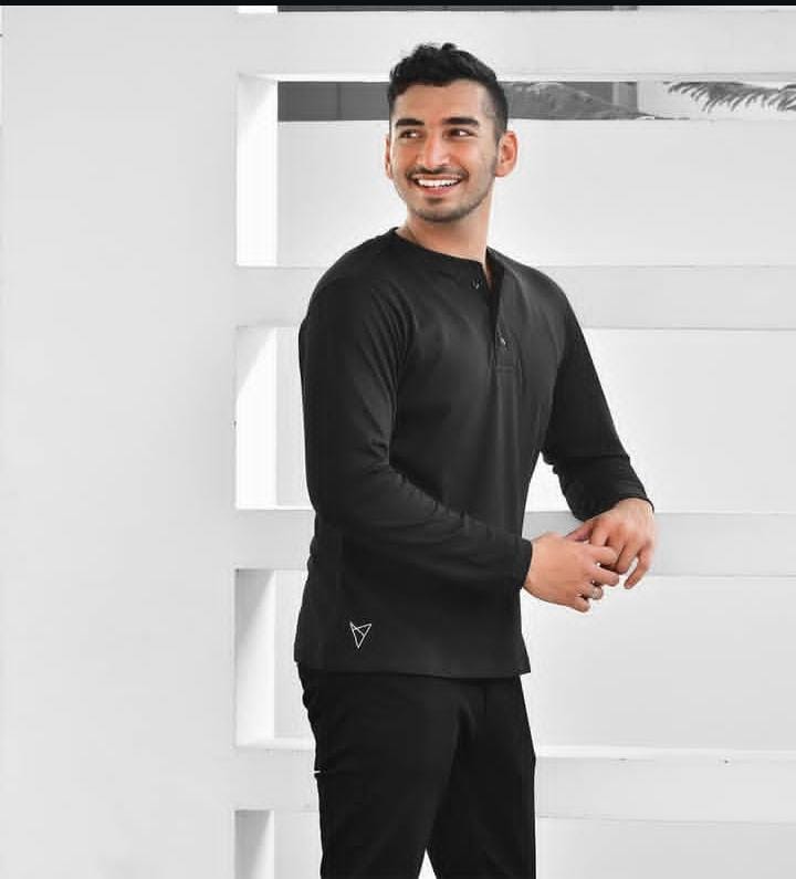 Men’s Long Sleeve Henley Shirt