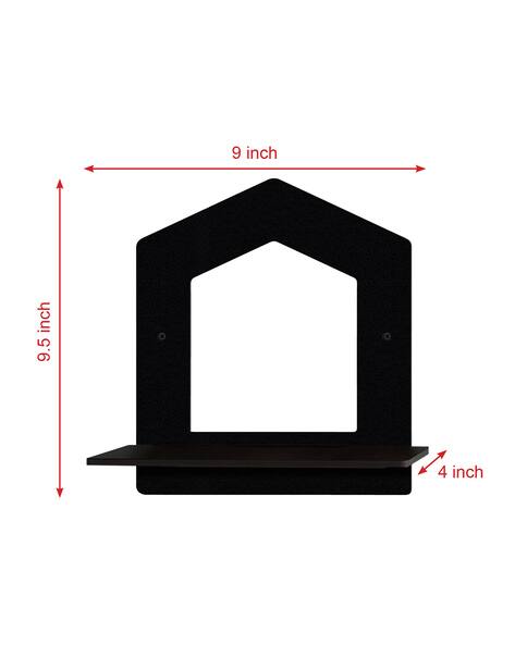 Set of 4 Decorative Wall Shelves Multiple Designs