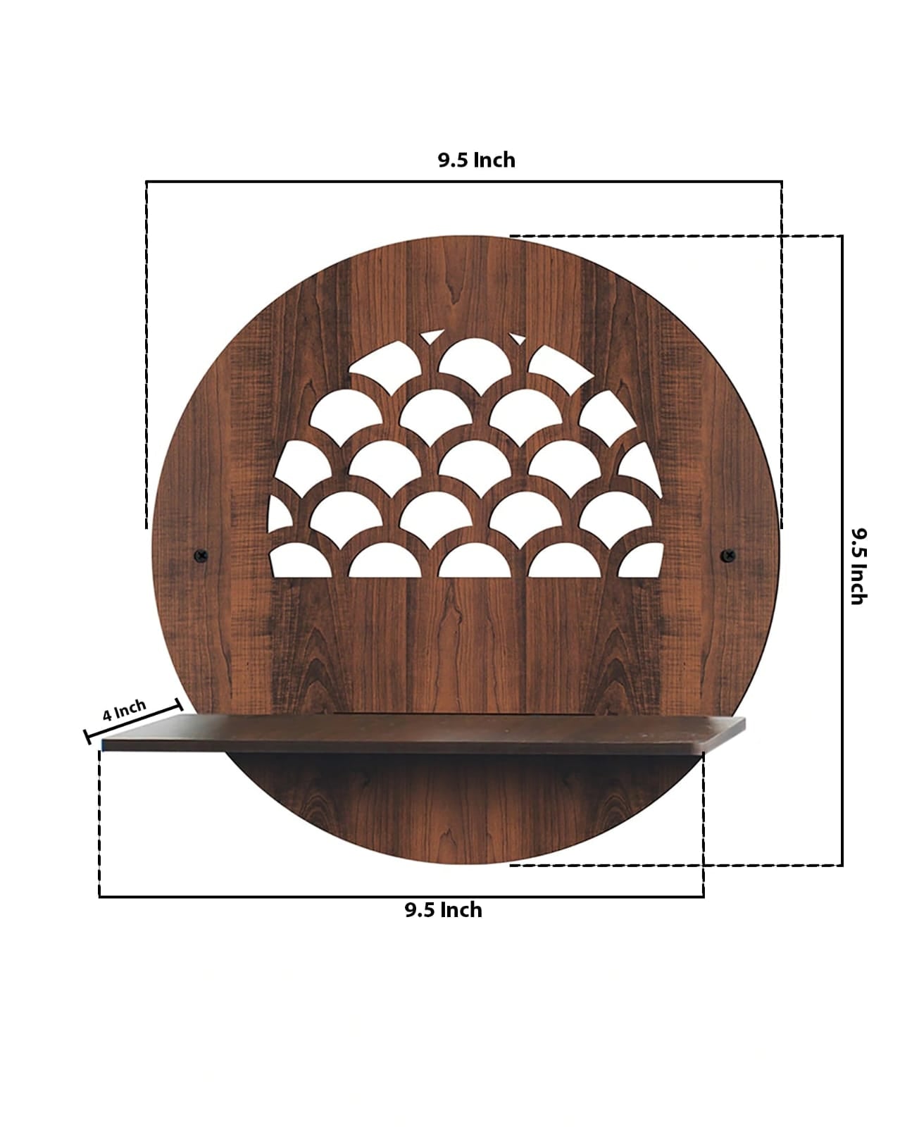 Set of 4 Decorative Wall Shelves Multiple Designs
