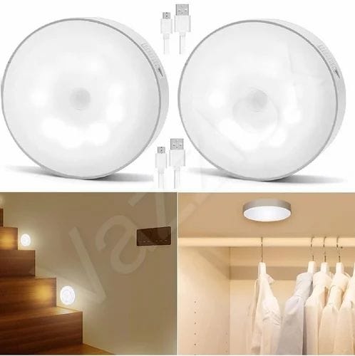 Smart Motion Sensor LED Night Light Recharge Able