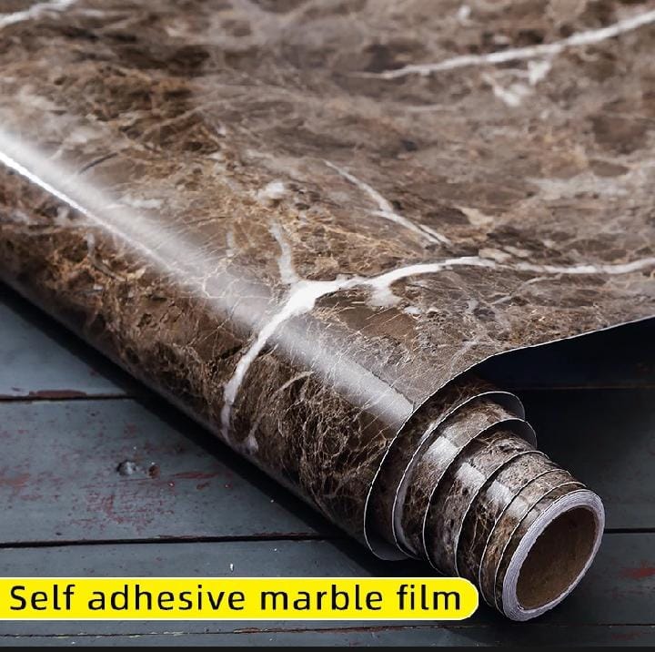 Self-Adhesive Waterproof Marble Sheet Roll – 4 Elegant Colors