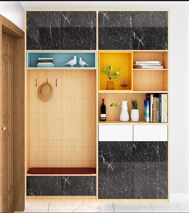 Self-Adhesive Waterproof Marble Sheet Roll – 4 Elegant Colors