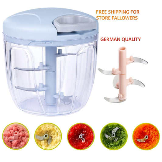Eotia 5-Blade Stainless Steel Hand Food Chopper