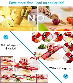 10 In 1 Mandoline Slicer Vegitable Cutter with Storage Box