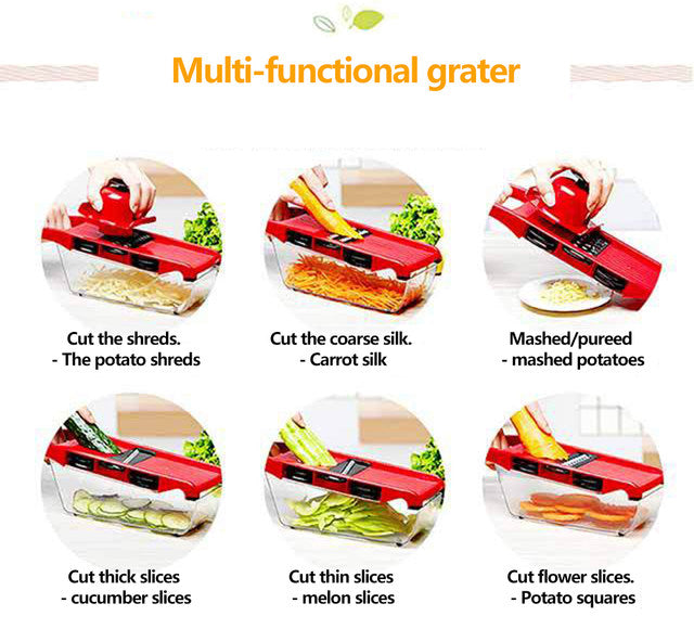 10 In 1 Mandoline Slicer Vegitable Cutter with Storage Box
